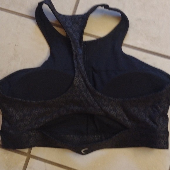 SOLD NWT Zyia Active black Flower Power bra - Picture 4 of 7